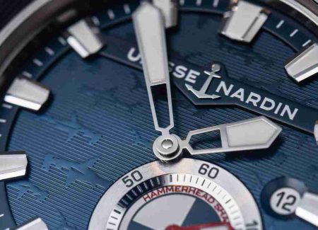 Replica Ulysse Nardin Diver Deep Dive Hammerhead Shark Limited Edition Navy Blue Dial 46mm Watch Review