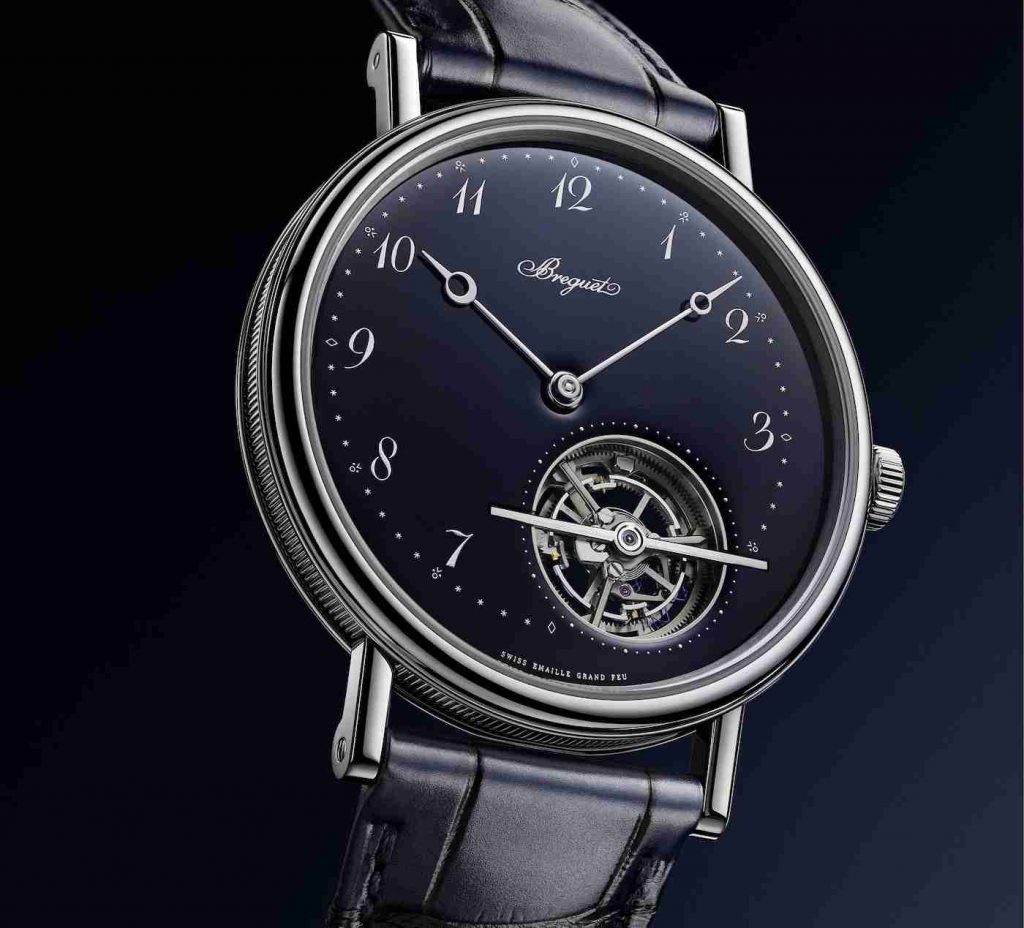 The Breguet Classique Tourbillon Extra-Plat Grand Feu Blue Enamel Dial 5367 Replica