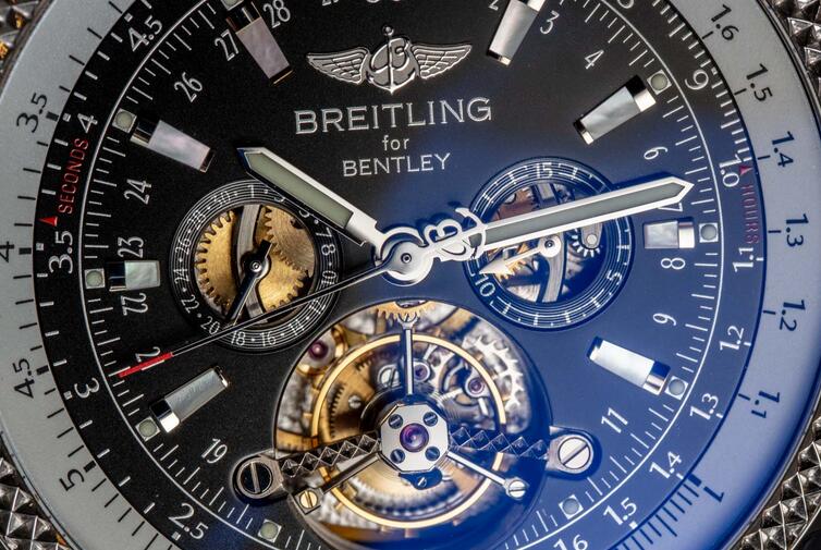 Replica Breitling For Bentley Mulliner Tourbillon Chronograph 18K White Gold Watches Review