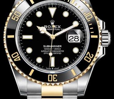 Replica Rolex Submariner Automatic Two-Tone 18K Yellow Gold 41mm 126613 Watches Review