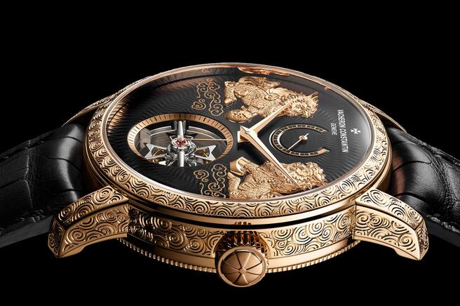Replica Vacheron Constantin Traditionnelle Tourbillon Qilin 18k Pink Gold Watches Review 2